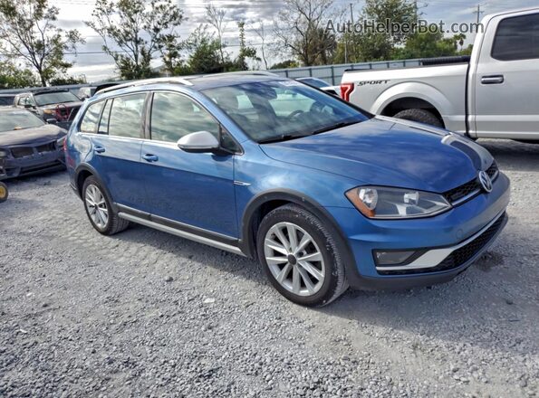 3VWH17AU9HM509472 2017 VOLKSWAGEN GOLF Синий Вид спереди