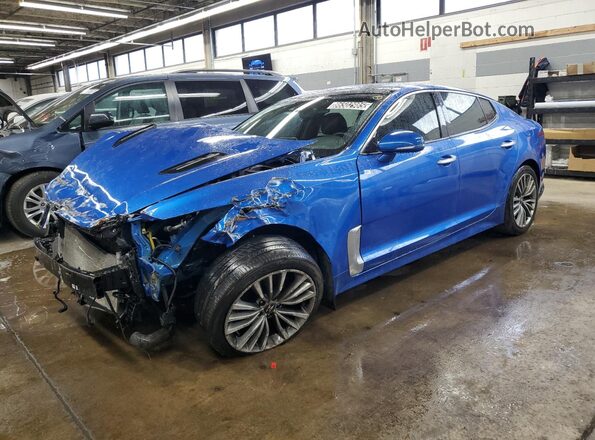 KNAE25LA0K6060035 2019 KIA STINGER Blue 