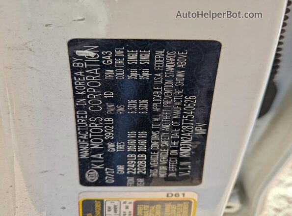 KNDJN2A28J7540626 2018 KIA SOUL White 
