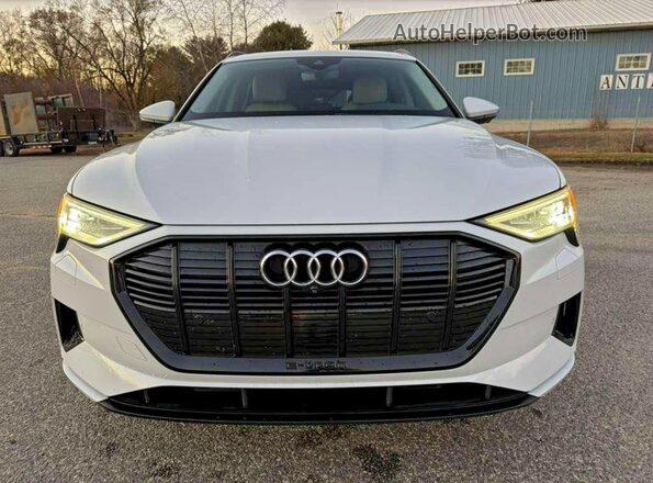 WA1AAAGE8MB010286 2021 AUDI E-TRON White Вид підкапотного простору