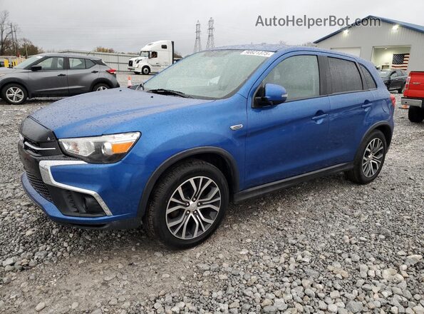 JA4AR3AU5JZ024363 2018 MITSUBISHI OUTLANDER Blue Tył lewy