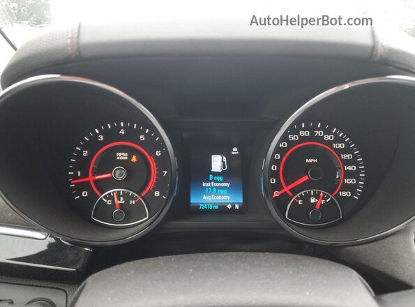 6G3F25RW3HL304039 2017 CHEVROLET SS Серебряный Вид щитка приборов