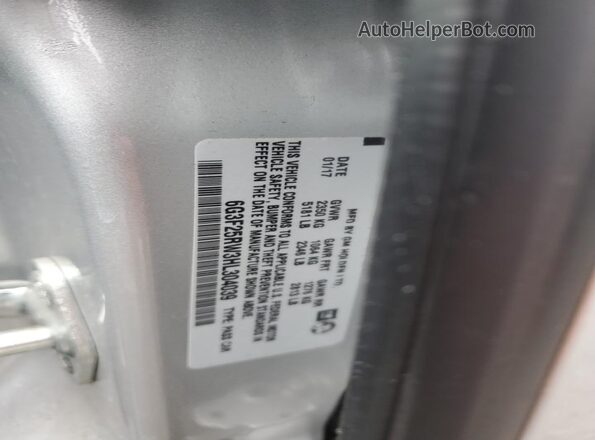 6G3F25RW3HL304039 2017 CHEVROLET SS Серебряный Вид подкапотного пространства