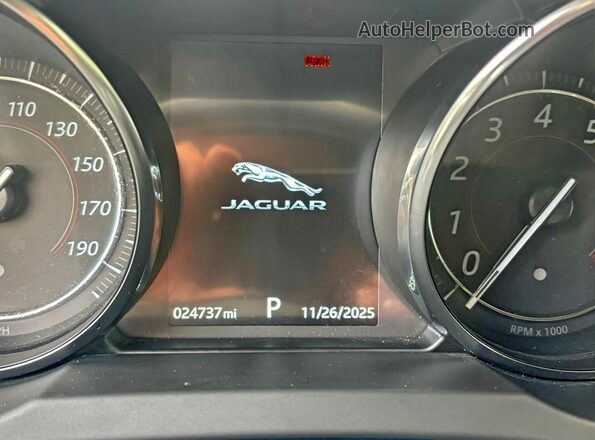 SAJDD5GX0LCK69156 2020 JAGUAR F-TYPE Black Vista del cuadro de instrumentos