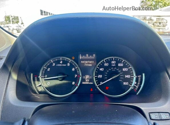 19UUB2F42LA005895 2020 ACURA TLX White Vista del cuadro de instrumentos