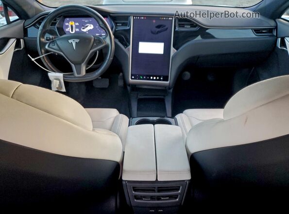 5YJSA1E20JF280706 2018 TESLA MODEL White Widok zestawu wskaźników