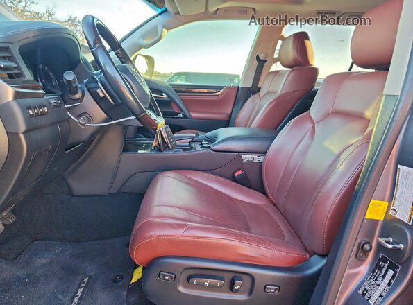JTJDY7AX1L4316872 2020 LEXUS LX Gray წინა პანელის ხედი