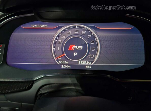 WUAKBAFX4M7901384 2021 AUDI R8 Black Vista del cuadro de instrumentos