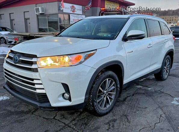 5TDJGRFH8KS064367 2019 TOYOTA HIGHLANDER HYBRID Белый 
