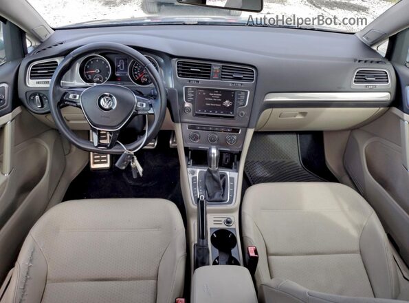 3VWH17AU9HM509472 2017 VOLKSWAGEN GOLF Синий Вид щитка приборов