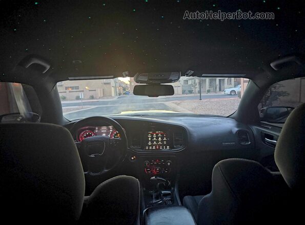 2C3CDXCT2KH578605 2019 DODGE CHARGER Black Вид задніх сидінь