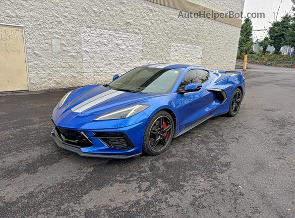 1G1YC2D4XM5122952 2021 CHEVROLET CORVETTE Blue Trasero derecho