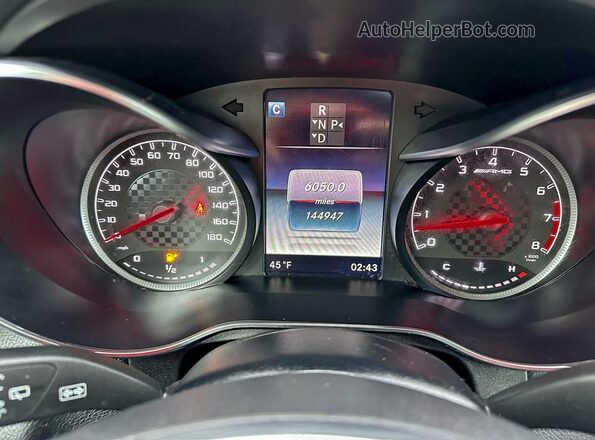 WDC0G6EB0KF518175 2019 MERCEDES-BENZ GLC-CLASS Gray Vista del cuadro de instrumentos