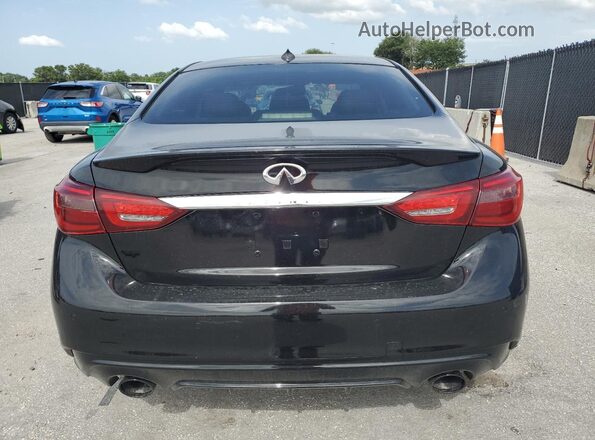 JN1EV7AP9KM541848 2019 INFINITI Q50 Black Вид салону спереду