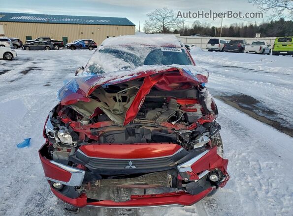 JA4AP4AW0HZ036654 2017 MITSUBISHI OUTLANDER Red უკანა ხედი