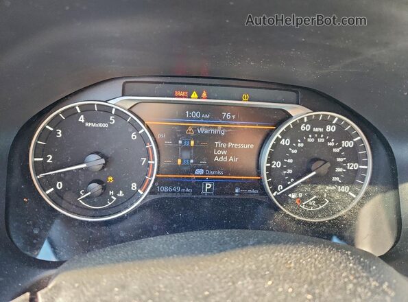 1N4BL4DVXMN364504 2021 NISSAN ALTIMA Черный Вид задних сидений