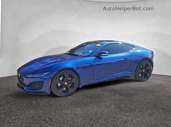SAJDD1GX8MCK75314 2021 JAGUAR F-TYPE Blue Rear right