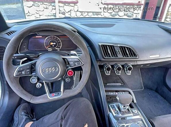 WUA4BCFX5M7901463 2021 AUDI R8 White უკანა სავარძლების ხედი