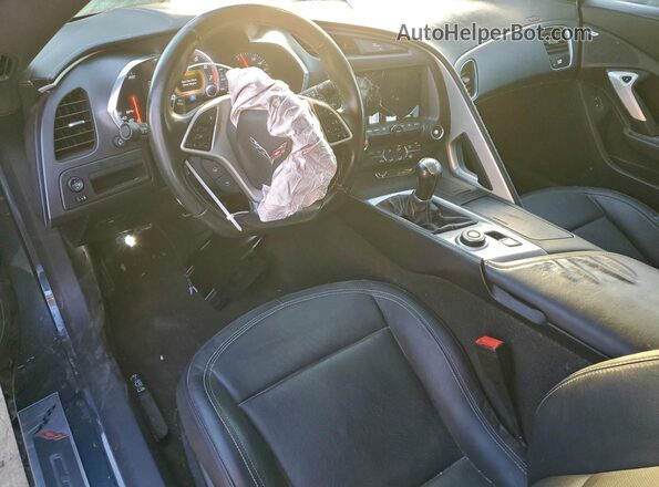 1G1YA2D73K5121218 2019 CHEVROLET CORVETTE Gray Widok zestawu wskaźników
