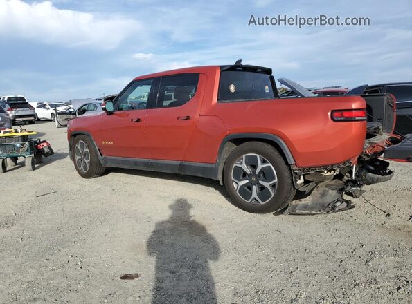7FCTGAAA3NN006644 2022 RIVIAN R1T Maroon Trasero izquierdo