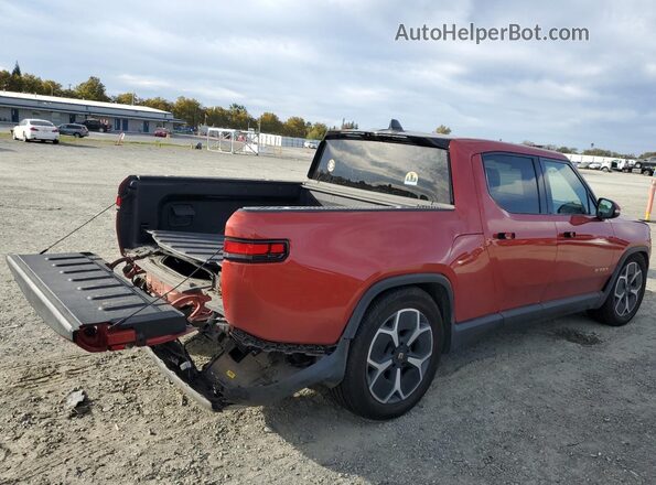 7FCTGAAA3NN006644 2022 RIVIAN R1T Maroon Trasero derecho