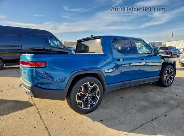 7FCTGAAA9NN011962 2022 RIVIAN R1T Blue Задня права чверть