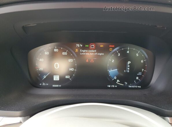7JR102FK7MG094272 2021 VOLVO S60 Белый Вид щитка приборов