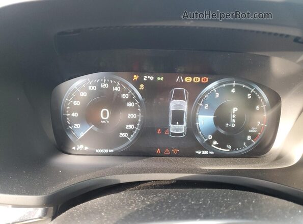 7JRA22TM7KG003059 2019 VOLVO S60 Black Widok zestawu wskaźników