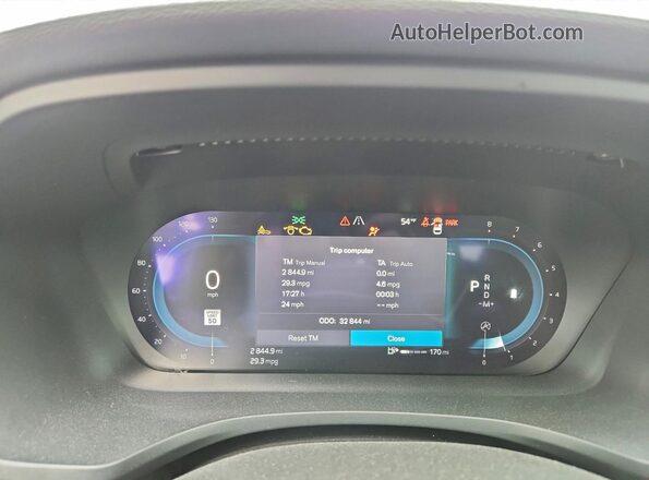 7JRL12FL0RG315121 2024 VOLVO S60 Gray Вид щитка приладів