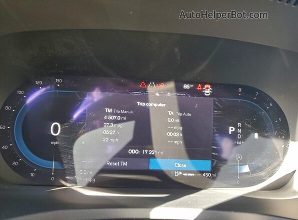 7JRL12FL8RG310457 2024 VOLVO S60 Белый Вид щитка приборов
