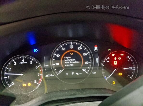 7MMVABEYXPN141930 2023 MAZDA CX-5 Blue Vista del cuadro de instrumentos