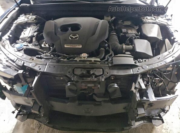 7MMVABEYXPN141930 2023 MAZDA CX-5 Blue Vista del compartimento del motor
