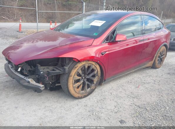 7SAXCAE53PF422715 2023 TESLA MODEL X Красный Передняя левая четверть