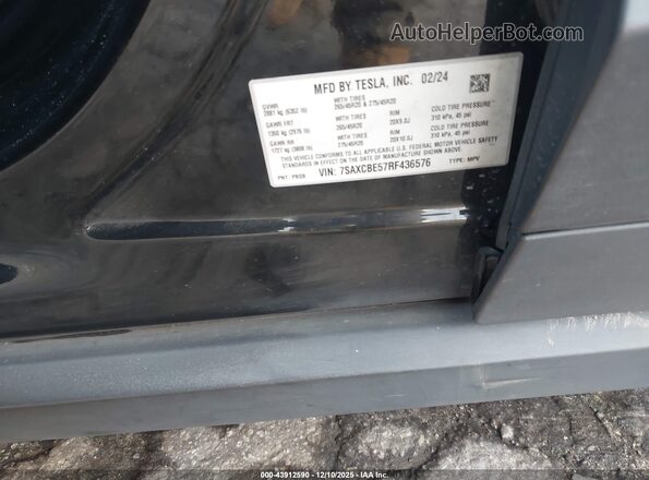 7SAXCBE57RF436576 2024 TESLA MODEL X Black Շարժիչի բաժամունքի տեսք