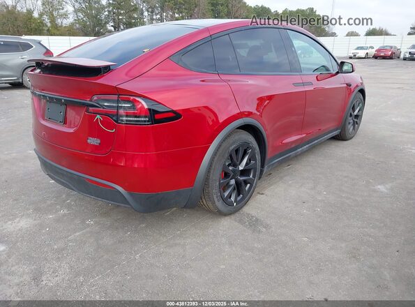 7SAXCBE61SF470043 2025 TESLA MODEL X Red Rear right