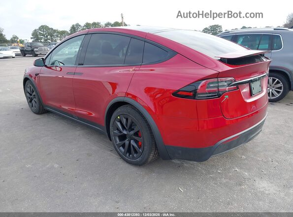 7SAXCBE61SF470043 2025 TESLA MODEL X Red Rear left
