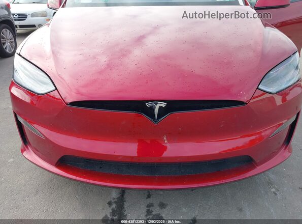 7SAXCBE61SF470043 2025 TESLA MODEL X Red Front view