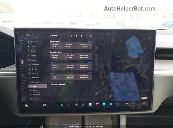 7SAXCBE61SF470043 2025 TESLA MODEL X Red 