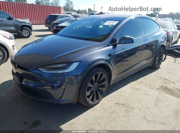 7SAXCBE65NF356647 2022 TESLA MODEL X Gray Przód lewy