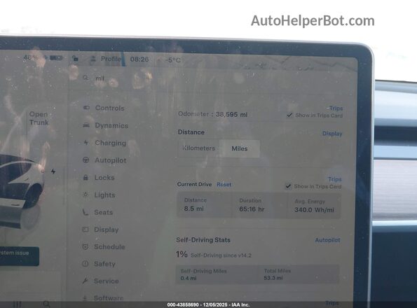 7SAYGDED2RF160531 2024 TESLA MODEL Y White Rear seats view