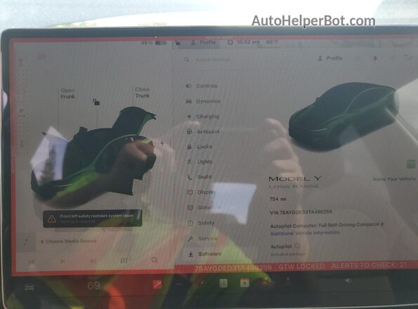 7SAYGDED3TA486259 2026 TESLA MODEL Серый 