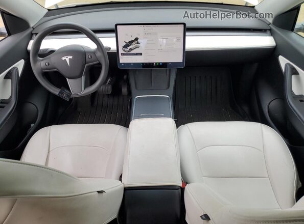 7SAYGDEE0NF309229 2022 TESLA MODEL Белый Вид панели приборов