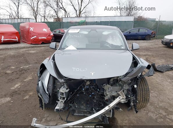 7SAYGDEE0SA338433 2025 TESLA MODEL Y Gray Вид панелі приладів