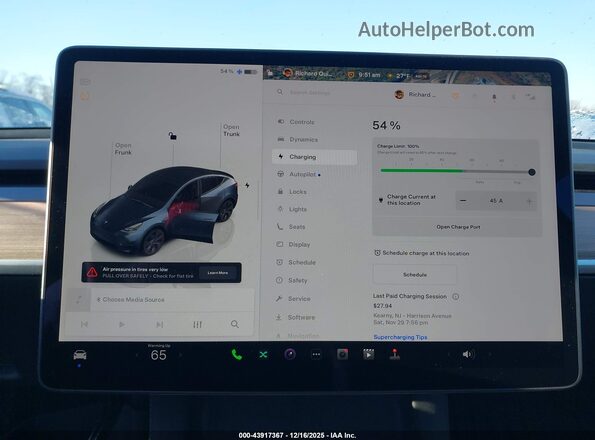 7SAYGDEE0SF299491 2025 TESLA MODEL Y Gray 