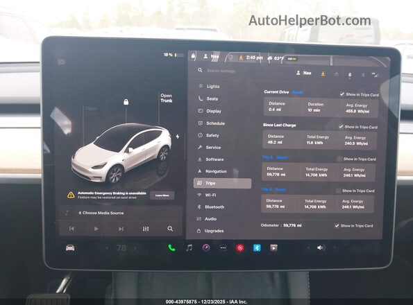 7SAYGDEE1PA117401 2023 TESLA MODEL Y White 