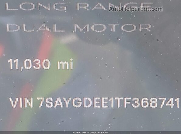 7SAYGDEE1TF368741 2026 TESLA MODEL Y White 