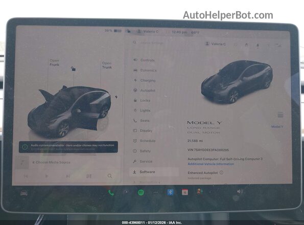7SAYGDEE3PA086295 2023 TESLA MODEL Y Gray Rear seats view