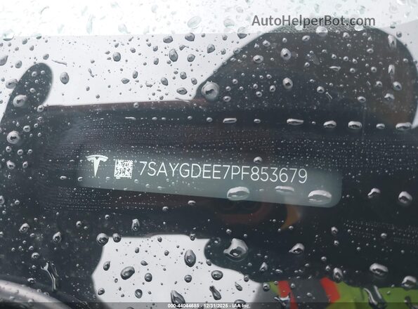 7SAYGDEE7PF853679 2023 TESLA MODEL Y Black ძრავის განყოფილების ხედი