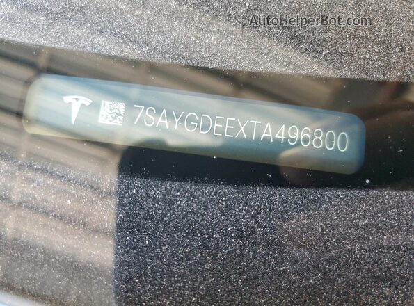 7SAYGDEEXTA496800 2026 TESLA MODEL Gray Engine compartment view