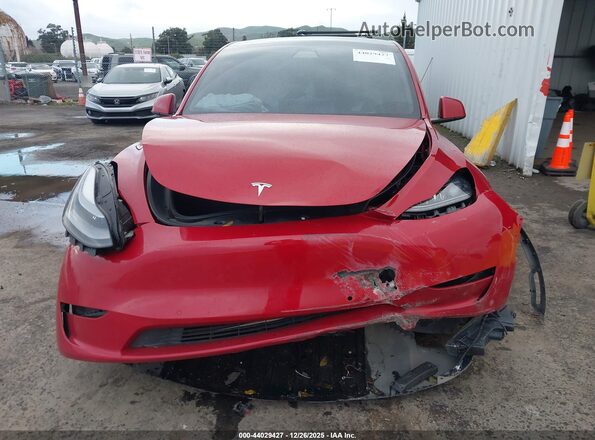 7SAYGDEF0NF391410 2022 TESLA MODEL Y Red Առջևի վահանակի տեսք